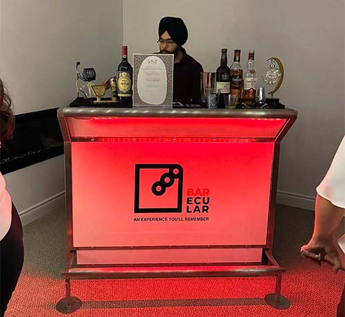 Portable Bar with LED Lights in Oakville