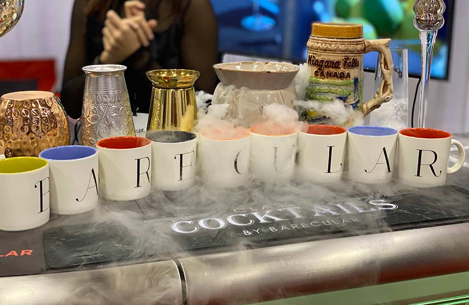 Dry Ice effects on a Cocktail Bar